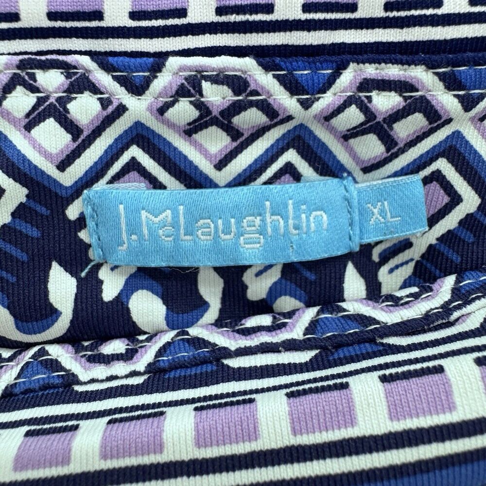 J. McLaughlin Nicola Skirt‎ WOMEN'S XL Blue Purple Catalina Cloth Travel Office - Picture 4 of 9